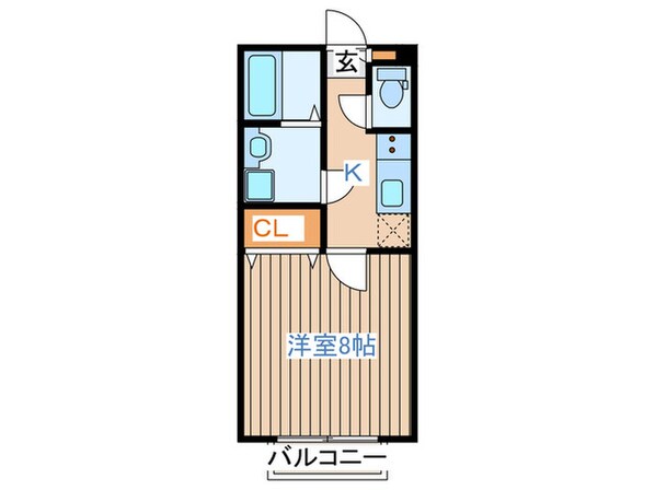 キャピタル大和町Bの物件間取画像